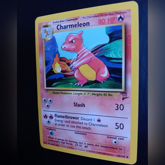 Charmeleon Pokemon Card - Base Set 2 - NO. 35/130 Uncommon Non-Holo - Picture 6 of 9